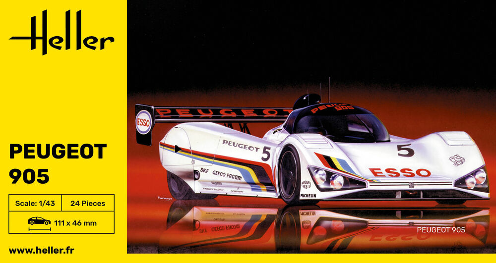 Heller 80110 - Peugeot 905 1/43rd Scale
